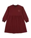 Pouf Varsity Dress In Red