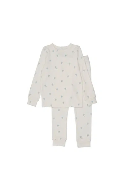 Pouf Hot Air Balloon Printed Pj For Baby Boy In Neutral