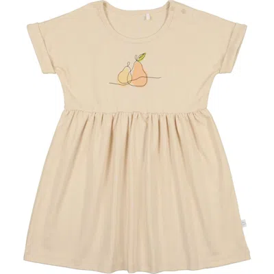 Pouf Kids'  Pear Graphic Dress In Cream