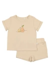 Pouf Pear Graphic Set In Cream