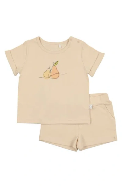 Pouf Pear Graphic Set In Cream