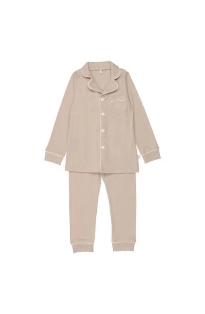 Pouf Babies'  Ribbed Grandpa Pj In Nude