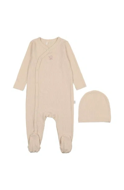 Pouf Babies'  Side Snap Footie In Cream
