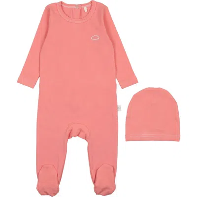 Pouf Babies'  Stitched Footie In Coral