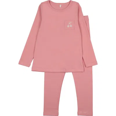 Pouf Stitched Graphic Pj For Baby Girl In Pink