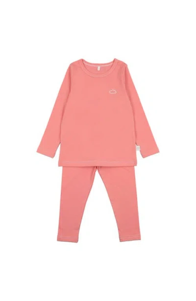 Pouf Kids'  Stitched Pj In Coral
