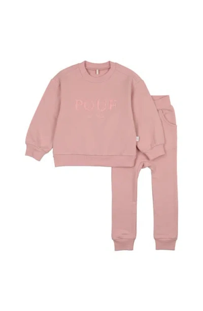 Pouf Babies'  Sweatsuit In Pink