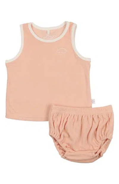 Pouf Babies'  Terry Tank & Shorts Set In Neutral