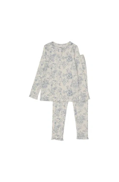 Pouf Babies'  Toile Pj For Infant In Blue