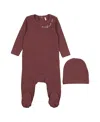 Pouf Unisex Embroidered Footie - Baby In Red