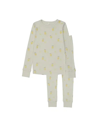 Pouf Unisex Lemon Print Pj - Baby In Green