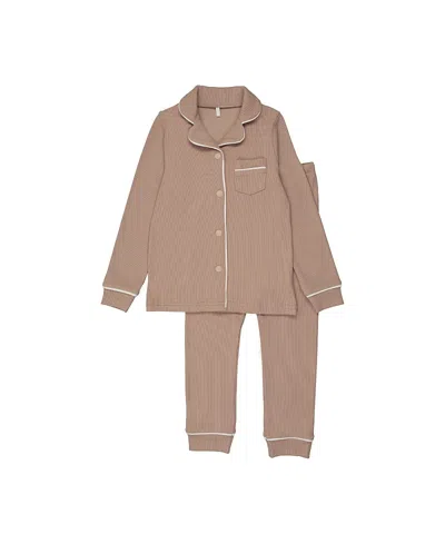 Pouf Unisex Ribbed Grandpa Pj - Little Kid, Big Kid In Brown