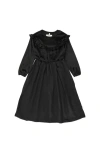 Pouf Velour Ruffle Maxi In Black