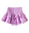 Poupette St Barth Alizee Broderie Anglaise Cotton Skirt In Purple