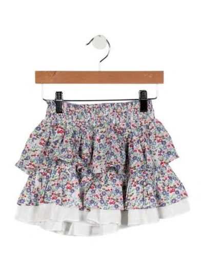 Pre-owned Poupette St Barth Babies' All Over Print Skirt In Multi
