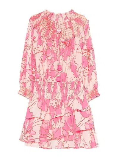 Poupette St Barth Anna Mini Dress In Burgundy