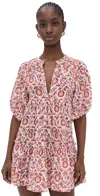 Poupette St Barth Mini Dress Aria In Pink Victorian