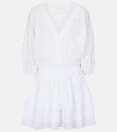 Poupette St Barth Ariel Cotton Minidress In White