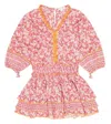 Poupette St Barth Ariel Floral Dress In Light Pink Paquerette