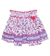 Poupette St Barth Ariel Printed Skirt In Blue Blueberry