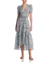 Poupette St Barth Baba Ct Stripe Pm Long Dress Black Victorian In Black Victorian