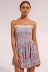 Poupette St Barth Bandeau Dress Claire In Multi