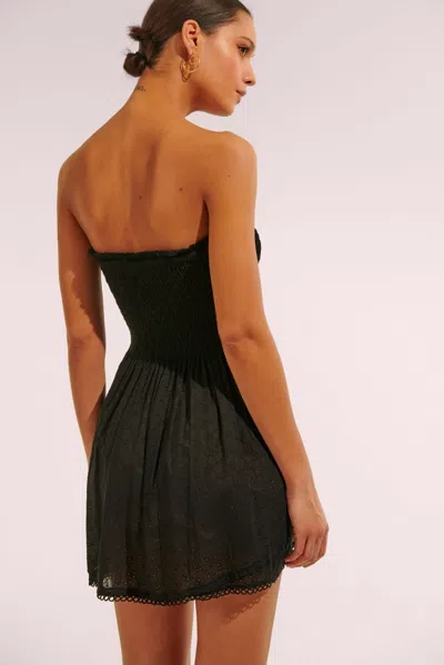 Poupette St Barth Bandeau Dress Claire In Black