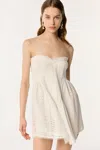 Poupette St Barth Bandeau Dress Claire In Natural White