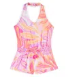 Poupette St Barth Beth Halterneck Printed Romper