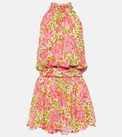 Poupette St Barth Biance Floral Dress In Pink