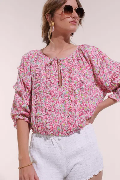 Poupette St Barth Blouse Amanda In Pink