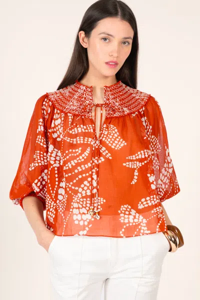 Poupette St Barth Blouse Ysee In Orange