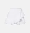Poupette St Barth Bova Broderie Anglaise Cotton Miniskirt In White