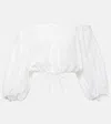 Poupette St Barth Bova Broderie Anglaise Cotton Top In White