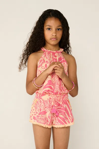 Poupette St Barth Kids' Boxer Lulu For Girls In Pink