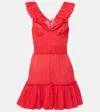 POUPETTE ST BARTH BRUNA RUFFLED COTTON MINIDRESS