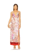 Poupette St Barth Calla Maxi Dress In Red