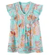 Poupette St Barth Camelia Pleated Floral Dress