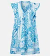Poupette St Barth Camelia Printed Cotton Minidress