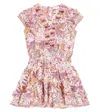 Poupette St Barth Camila Printed Ruffled Dress In Pink