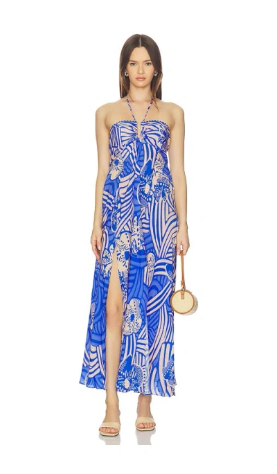 Poupette St Barth Long Dress Carla In Multi