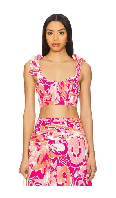 Poupette St Barth Carla Top In Pink