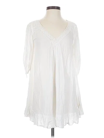 Pre-owned Poupette St Barth Casual Dress In White