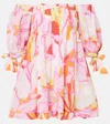 POUPETTE ST BARTH CATALINA PRINTED COTTON MINIDRESS