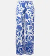Poupette St Barth Cecile Wide-leg Pants In Multi