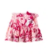 Poupette St Barth Chantal Tiered Cotton Skirt In Pink