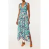 Poupette St Barth Chiara Cover-up Maxi Dress In Blue
