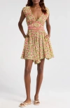 Poupette St Barth Ciao Floral Mini Dress In Pink Honolulu