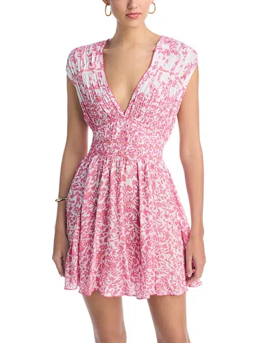 Poupette St Barth Ciao Mini Dress In Pink Lazuili