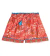 Poupette St Barth Cindy Floral Shorts In Red Tulipe